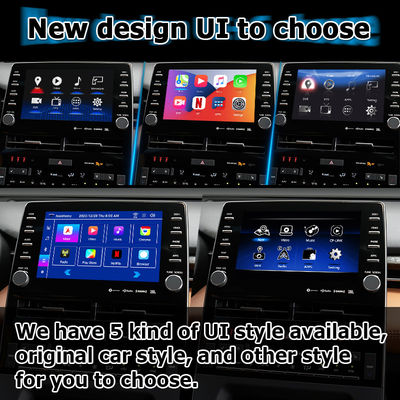 8 นิ้ว Android auto carplay อินเทอร์เฟซวิดีโออินเทอร์เฟซวิดีโอสำหรับ toyota avalon touch 3 2018- ปัจจุบัน