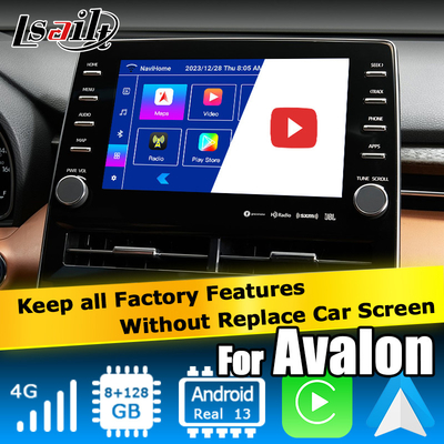 8 นิ้ว Android auto carplay อินเทอร์เฟซวิดีโออินเทอร์เฟซวิดีโอสำหรับ toyota avalon touch 3 2018- ปัจจุบัน