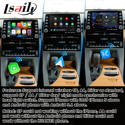 8 นิ้ว Android auto carplay อินเทอร์เฟซวิดีโออินเทอร์เฟซวิดีโอสำหรับ toyota avalon touch 3 2018- ปัจจุบัน
