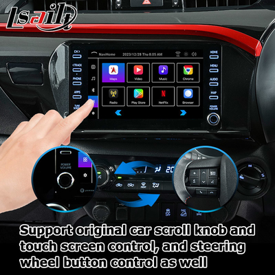 โตโยต้า ฮิลลักซ์ แอนดรอยด์ 13 มัลติมีเดีย อินเตอร์เฟซวิดีโอ Carplay แอนดรอยด์ ออโต้ทัช 3