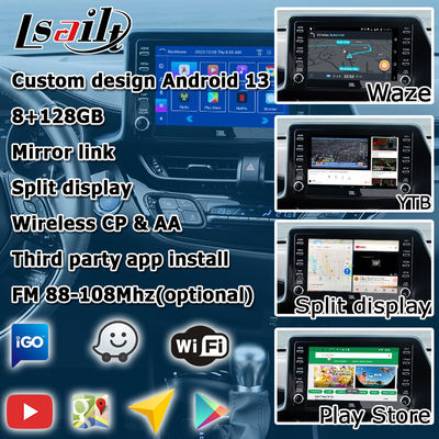 โตโยต้า C-HR CHR อินเตอร์เฟซมัลติมีเดีย Android 13 กับการเล่นรถอัตโนมัติ Android