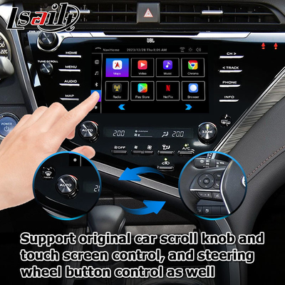 หน้าจอสัมผัส Carplay Android Auto Video Interface Toyota Camry Bluetooth Wifi USB