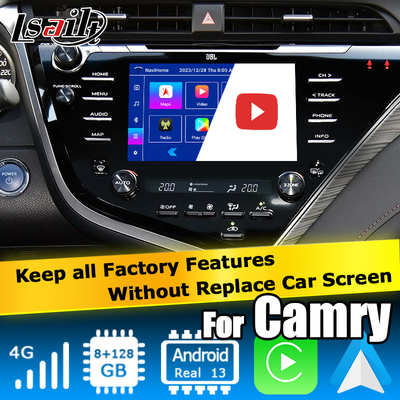 หน้าจอสัมผัส Carplay Android Auto Video Interface Toyota Camry Bluetooth Wifi USB