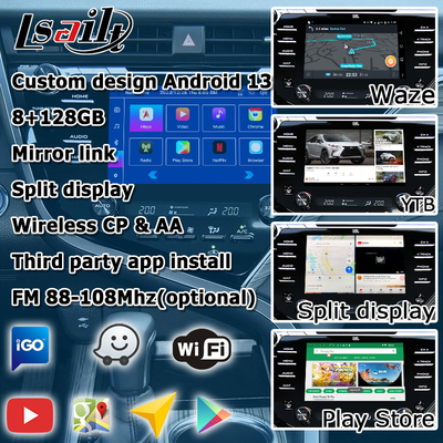 หน้าจอสัมผัส Carplay Android Auto Video Interface Toyota Camry Bluetooth Wifi USB