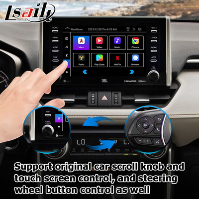 8+128GB แอนดรอยด์ 13 คาร์เพลย์ แอนดรอยด์ อินเตอร์เฟส สําหรับ โตโยต้า RAV4 2019 To Present Touch N Go 3