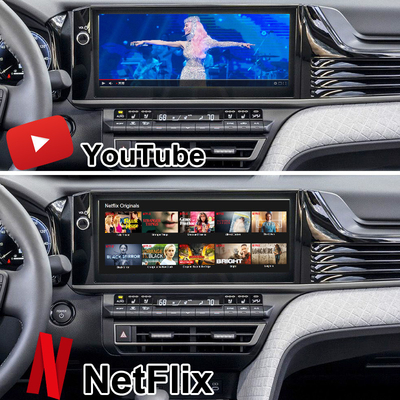 อินเตอร์เฟซวีดีโอมัลติมีเดีย Android 13 สําหรับ Toyota Camry 2025 Sienna RAV-4 โมดูลข้อมูลบันเทิง OEM รวม YouTube, NetFlix, Google Play