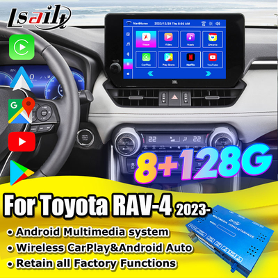 แอนดรอยด์ 13 อินโฟเทนเทนเมนท์ อินโฟเทนเทนเมนท์ อินเตอร์เฟซสําหรับโตโยต้า RAV-4 2023-Crown, Alphard, Harrier OEM อัพเกรดจอพร้อมระบบมัลติมีเดีย Android, YouTube