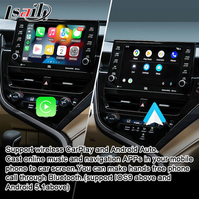 Lsailt Android 13 Video Interface for Toyota Camry 2018-2021 RAV-4, Sienna OEM อัพเกรดจอพร้อมระบบมัลติมีเดีย Android รวม YouTube, NetFlix