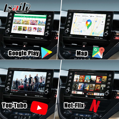 Lsailt Android 13 Video Interface for Toyota Camry 2018-2021 RAV-4, Sienna OEM อัพเกรดจอพร้อมระบบมัลติมีเดีย Android รวม YouTube, NetFlix