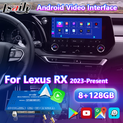 อินเตอร์เฟซวีดีโอมัลติมีเดีย Carplay Android สําหรับ 2023-Lexus RX RX350 RX350h RX450h RX500h AL30