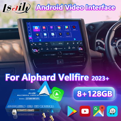 Lsailt Android Carplay Multimedia Video Interface สําหรับ Toyota Alphard Vellfire 40 Series ปี 2023