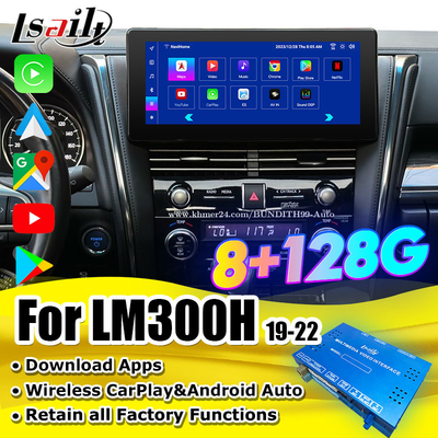 Android 13 Lexus Video Interface OEM อัพเกรดจอสําหรับ LM350 LM500H NX RX ES Retrofit Kits รวมถึง YouTube, NetFlix, Wireless CarPlay