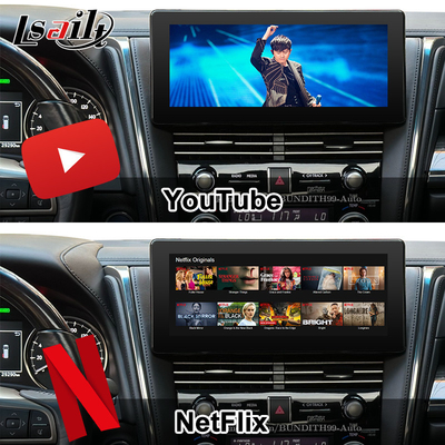 Android 13 Lexus Video Interface OEM อัพเกรดจอสําหรับ LM350 LM500H NX RX ES Retrofit Kits รวมถึง YouTube, NetFlix, Wireless CarPlay
