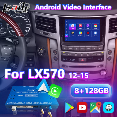Lsailt อินเทอร์เฟซวิดีโอ มัลติมีเดีย Android สำหรับ Lexus LX 570 LX570 รุ่นปี 2012-2015