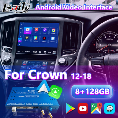 อินเตอร์เฟซวีดีโอมัลติมีเดียสําหรับ Android 2012-2018 Toyota Crown S210 AWS210 GRS210 GWS214 Majesta Athlete