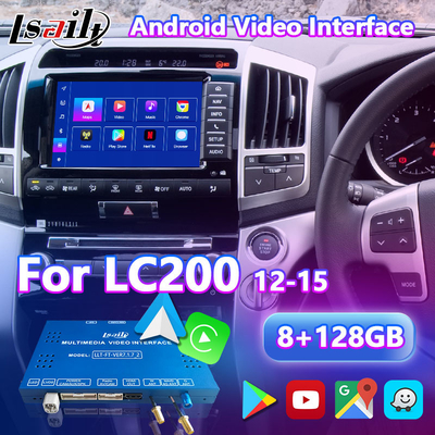 Lsailt Android Multimedia Video Interface สําหรับ Toyota Land Cruiser LC 200 V8 LC200 ปี 2012-2015