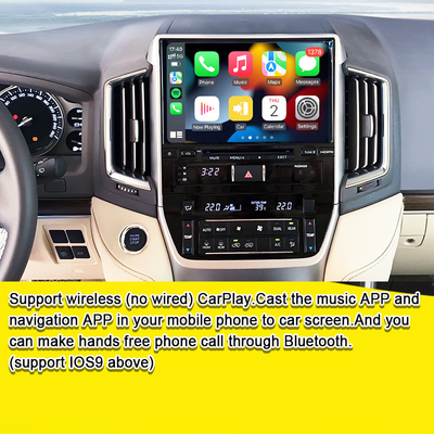 Android Multimedia Interface for Land Cruiser GX_R 2018-2021 LC200 Wireless Apple CarPlay&Android Auto Retrofit อัพเกรด