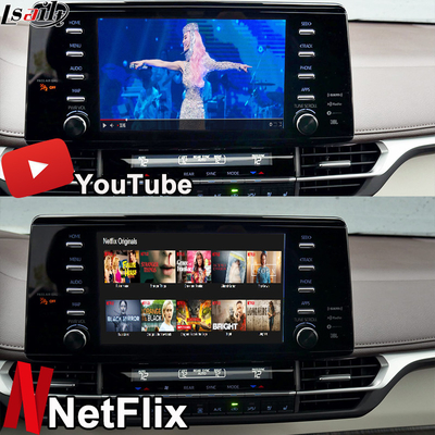 OEM Integration and Retrofit Android Interface for Toyota Sienna 2018-2021 Camry, RAV-4 ในรถ รองรับมัลติมีเดีย YouTube, NetFlix, กล้อง 360 องศา