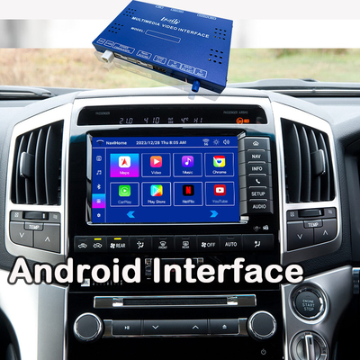 โมดูลอัพเกรด Android OEM สำหรับ Land Cruiser 2013-2021 ชุด CarPlay ไร้สายผสานรวม YouTube, Google Map, Android Auto