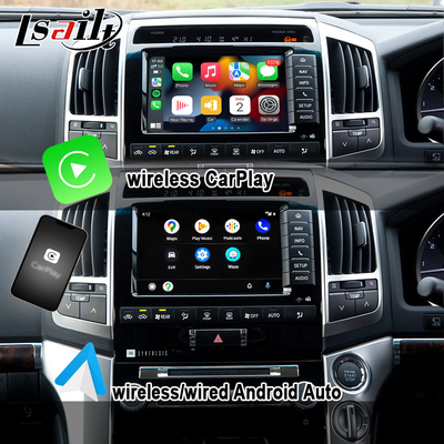 โมดูลอัพเกรด Android OEM สำหรับ Land Cruiser 2013-2021 ชุด CarPlay ไร้สายผสานรวม YouTube, Google Map, Android Auto