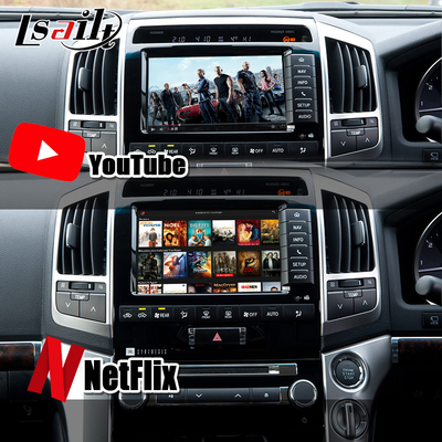 โมดูลอัพเกรด Android OEM สำหรับ Land Cruiser 2013-2021 ชุด CarPlay ไร้สายผสานรวม YouTube, Google Map, Android Auto