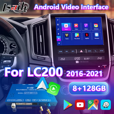 อินเตอร์เฟซวีดีโอมัลติมีเดียสําหรับโตโยต้า แลนด์ครูเซอร์ 200 LC200 VX VXR VX-R 2016-2021