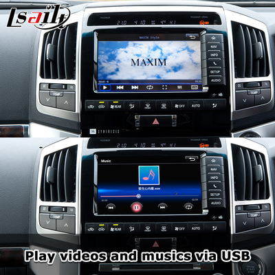 Plug and Play อินเตอร์เฟซ Apple CarPlay สําหรับ Land Cruiser 200 2013-2021 มีหลายภาษา, กล้อง 360, รองรับกล้องหลัง