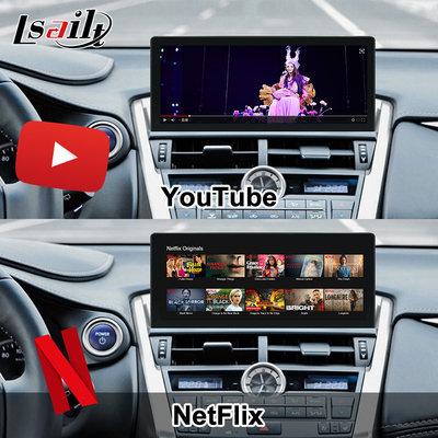 Lexus Android Screen สําหรับ Lexus NX200T NX300H 2015-2017 10.25 นิ้ว IPS HD Display แอนดรอยด์ 13 ไวรัส CarPlay แอนดรอยด์ ออโต้