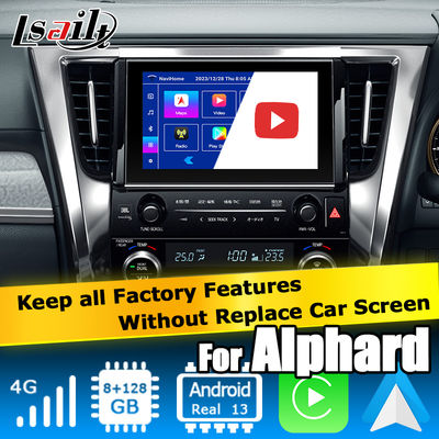 อินเทอร์เฟซวิดีโอ CarPlay Android สำหรับ Toyota Alphard Vellfire AH40