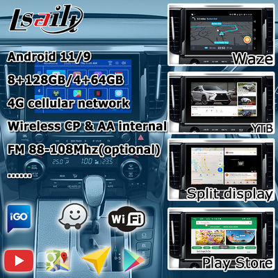 อินเทอร์เฟซวิดีโอ CarPlay Android สำหรับ Toyota Alphard Vellfire AH40