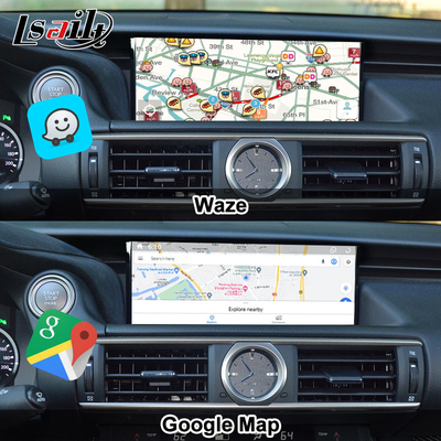 Lexus Android Screen Android 13 Multimedia Display 8 Core Qulcomm สําหรับ LEXUS IS200T IS300H IS350 สนับสนุนการควบคุม joystick, YouTube, Google Play, CarPlay