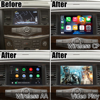 Nissan Patrol Armada Y62 2011-2017 Android Auto Video Interface ไร้สาย Carplay
