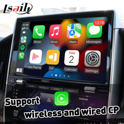 กล่องนำทาง GPS GXR 4 + 64GB, อินเทอร์เฟซ Android Carplay สำหรับ Toyota Land Cruiser LC200 GX-R