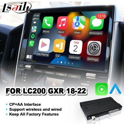 กล่องนำทาง GPS GXR 4 + 64GB, อินเทอร์เฟซ Android Carplay สำหรับ Toyota Land Cruiser LC200 GX-R