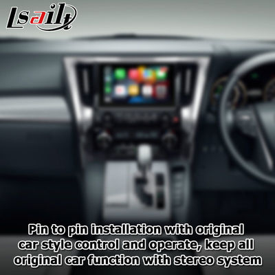 กล่อง Carplay และ Android Auto สไตล์ OEM สำหรับ Toyota Alphard Vellfire AH30 รุ่นปี 2015-2022