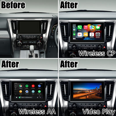 กล่อง Carplay และ Android Auto สไตล์ OEM สำหรับ Toyota Alphard Vellfire AH30 รุ่นปี 2015-2022