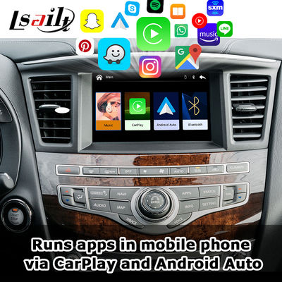 อินเทอร์เฟซ CarPlay สำหรับ Infiniti QX60 JX35 2008-2017 อัปเกรด Car Play โมดูล Android Auto, Mirroring, อุณหภูมิ AC