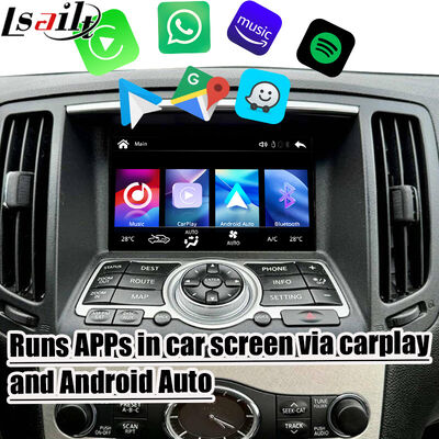 Lsailt 7 นิ้ว Wireless Android Auto CarPlay Screen สําหรับ Infiniti G37 G25 G35 Skyline 370GT (V36) Q40 2007-2014 HD ทัชช์ดิสป์