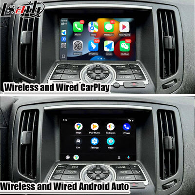 Lsailt 7 นิ้ว Wireless Android Auto CarPlay Screen สําหรับ Infiniti G37 G25 G35 Skyline 370GT (V36) Q40 2007-2014 HD ทัชช์ดิสป์