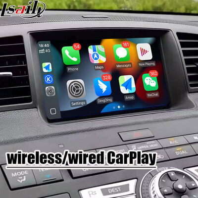 Lsailt 8 นิ้ว CarPlay Screen สําหรับ Nissan Fuga (Y50) Infiniti 350GT 2005-2008 แอนดรอยด์ อัตโนมัติ, กระจกกระจก, จอสัมผัส HD