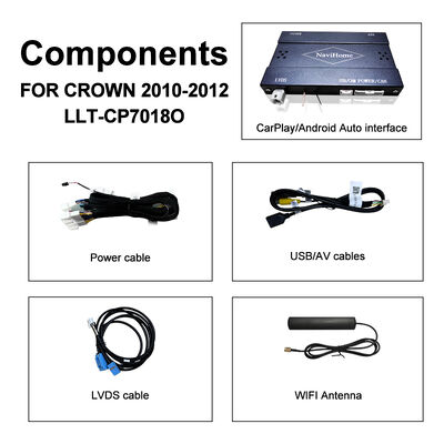 แอปเปิ้ล CarPlay Box แบบไร้สาย สําหรับ Crown S200 RS204 GWS204 URS204 URS206 Majesta XV Athlete Saloon Toyota Integrated Android Auto