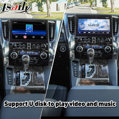 Lsailt Wireless Android Auto Carplay Interface สําหรับปี 2019 -2023 โตโยต้า อัลฟาร์ด เวลล์ไฟร์ JBL High Version