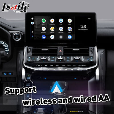 Lsailt อินเทอร์เฟซ Android Auto Carplay ไร้สายสำหรับ Toyota Land Cruiser 300 GX-R VX-R GR GR-S Sahara ZX VX LC300 ปี 2021-2024