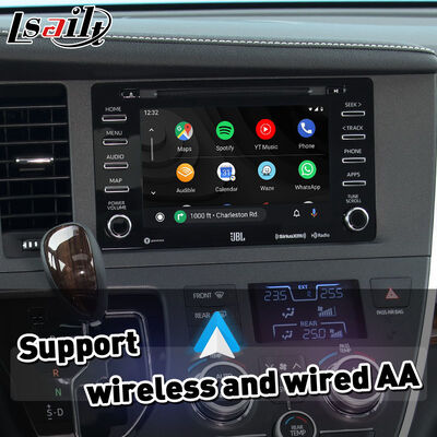 Lsailt อินเทอร์เฟซ Android Auto Carplay ไร้สายสำหรับ Toyota Sienna ปี 2018-2020