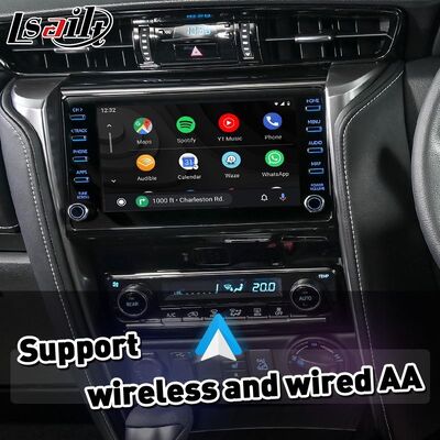 Lsailt อินเทอร์เฟซ Android Auto Carplay ไร้สายสำหรับ Toyota Fortuner AN160 ปี 2020-ปัจจุบัน