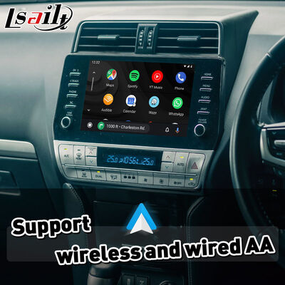 Lsailt อินเทอร์เฟซ Android Auto Carplay ไร้สายสำหรับ Toyota Land Cruiser Prado 150 ปี 2020-ปัจจุบัน