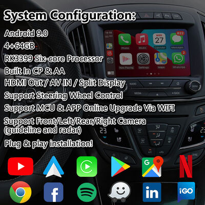 Lsailt Android Navigation Video Interface สำหรับ Opel Insignia ปี 2013-2016