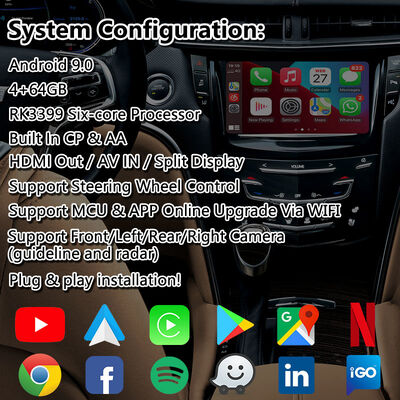 Lsailt Android Multimedia Video Interface สำหรับระบบ CUE ของ Cadillac XTS ปี 2013-2019 พร้อม Carplay
