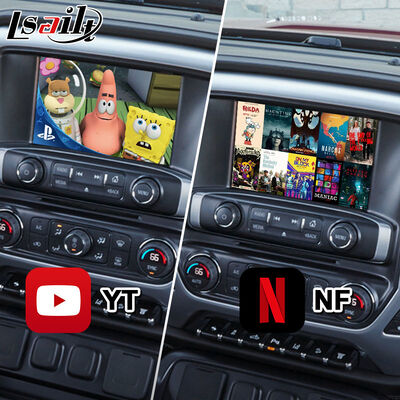 Lsailt Android Car Navigation Video Interface สําหรับ 2014-2019 GMC Sierra 1500 2500 3500 ระบบอินเทลลิงค์