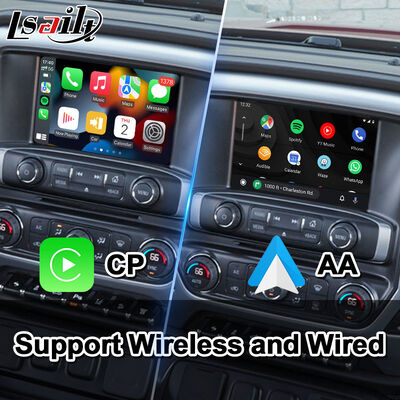 Lsailt Android Car Navigation Video Interface สําหรับ 2014-2019 GMC Sierra 1500 2500 3500 ระบบอินเทลลิงค์